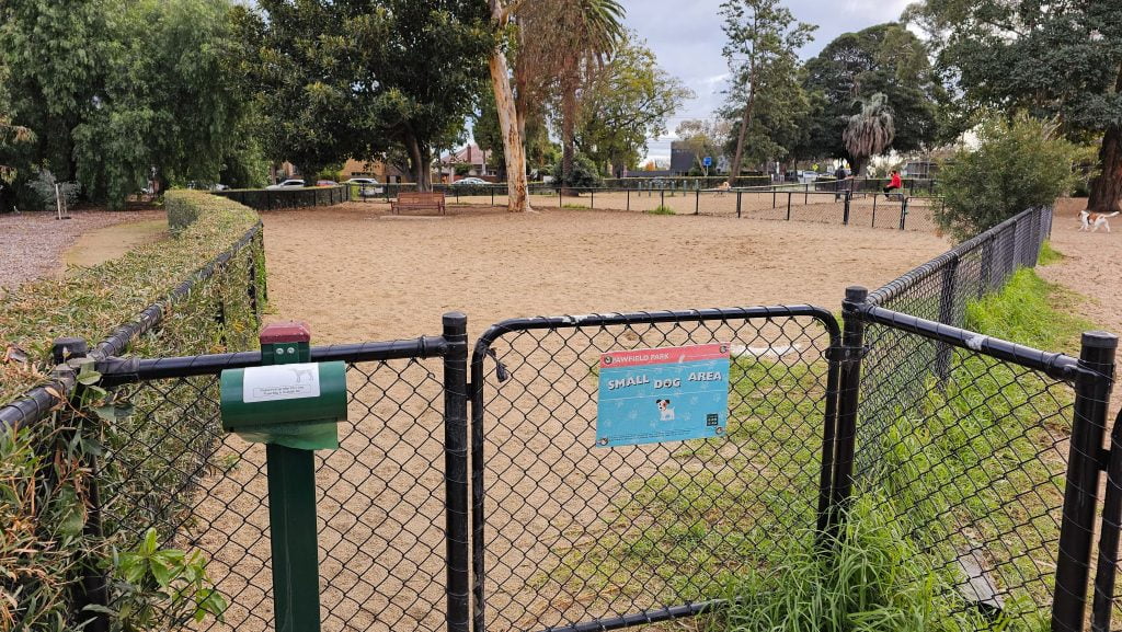 Small dog area section at Pawfield Park