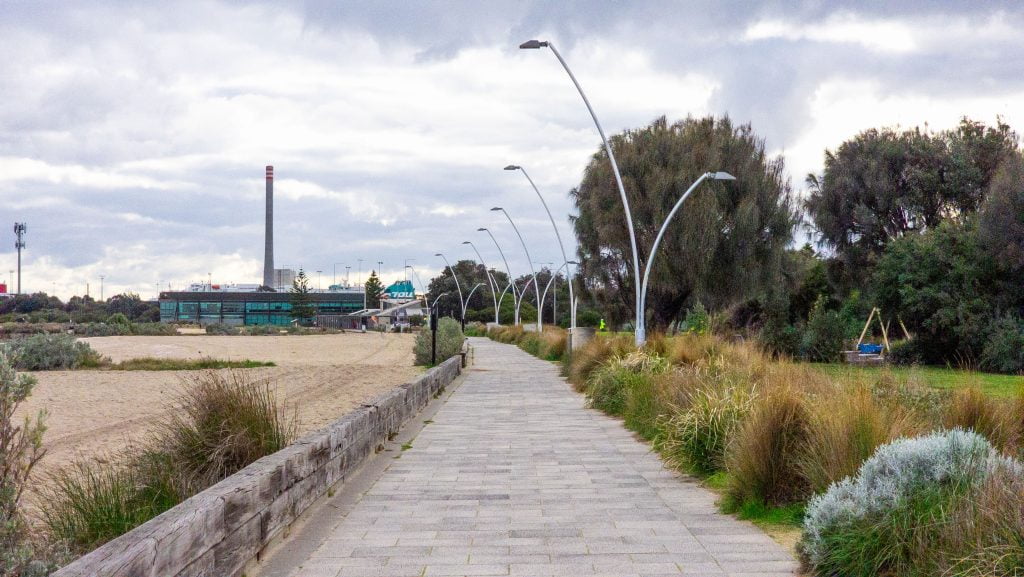 Bay Trail near Sandrige beach Port Melbourne