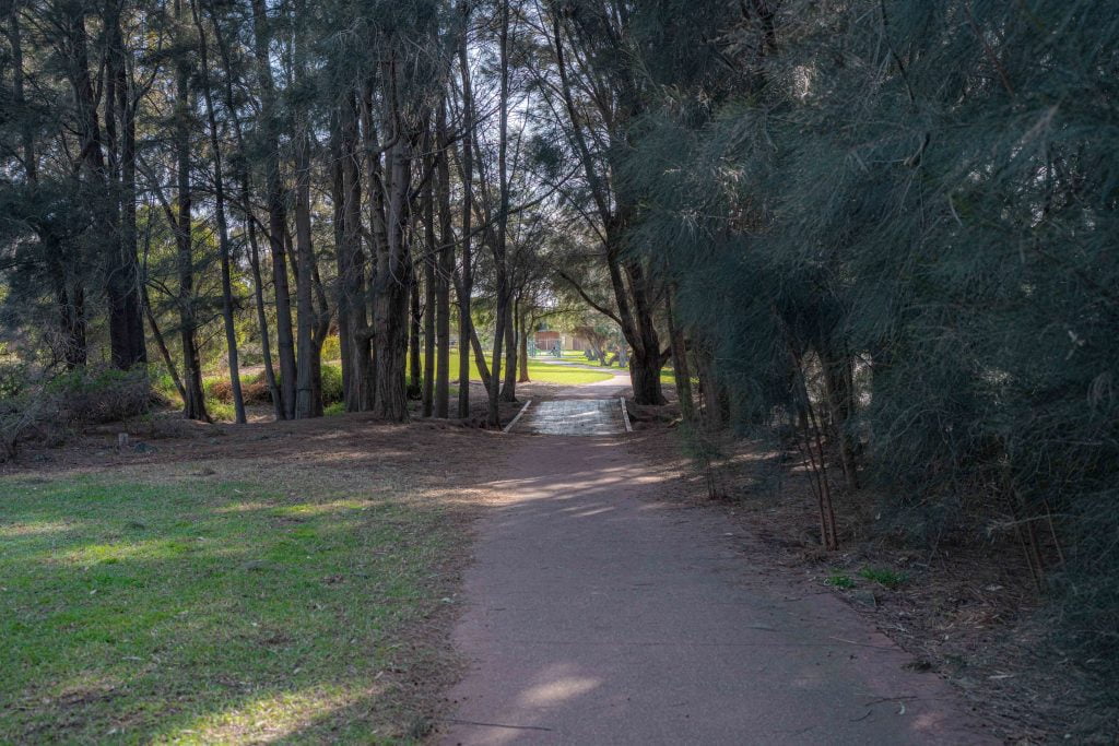 Dog friendly path along Cherry Lake Altona
