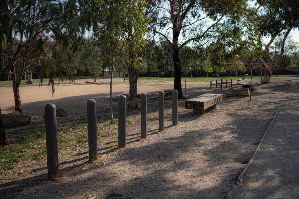 Dog agility equiptment available at Martin Reserve Fenced Dog Park