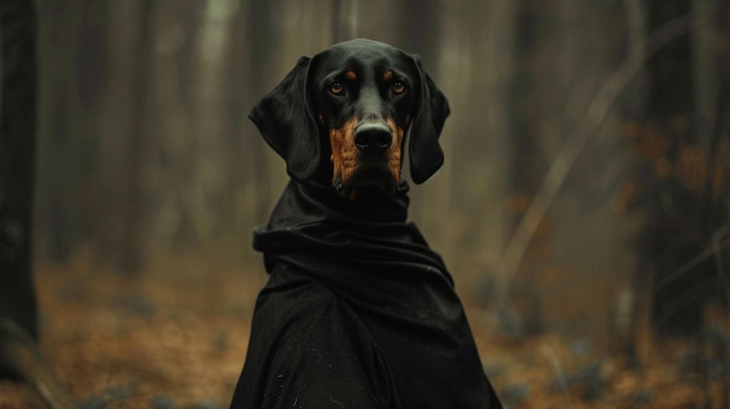 Dobermann as Happy Potter character. Snape dog name.