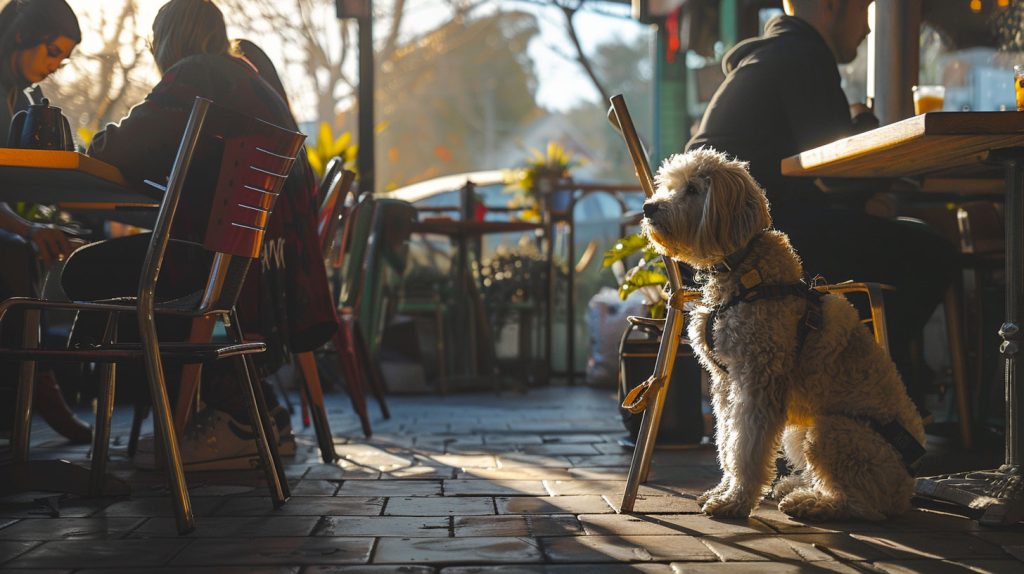 Dog at Melbourne Dog-Friendly Cafes