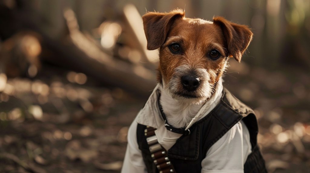 Howl Solo star wars dog name - Jack Russel looks like Han Solo