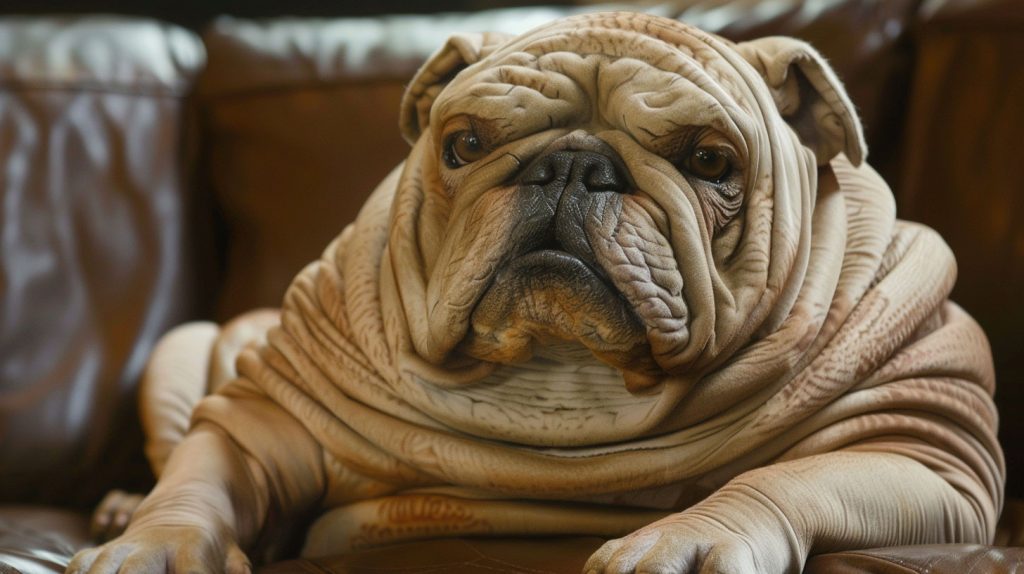 Jabba the Mutt star wars dog name - Bulldog looks like Jabba the Mutt
