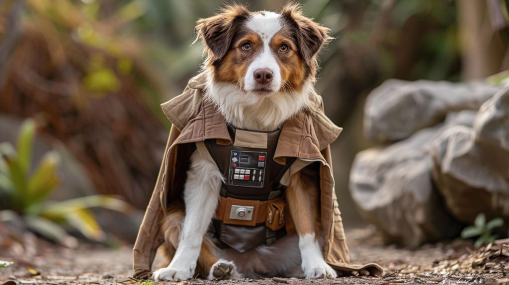 Skybarker star wars dog name - Aussie Shepherd looks like Luke Skywalker 