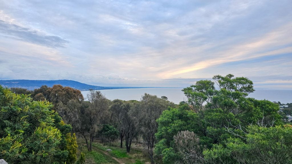 View from lookout at Mount Martha Park