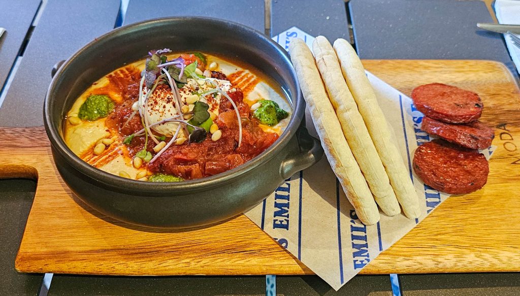 Hummus shakshuka, Brunch Favourite at Emils Cafe