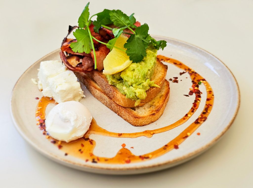 Sriracha Maple Bacon at Joe Frank cafe in Ashburton