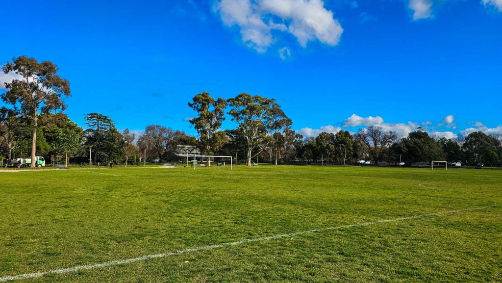 Central park off leash area in Malvern East