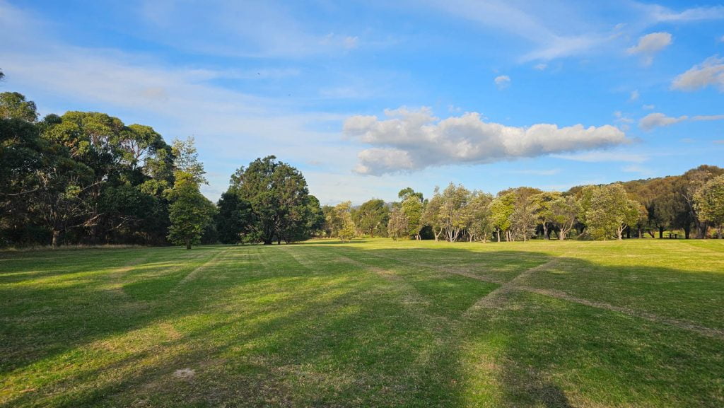 Hillview Community Reserve off-leash area in Dromana