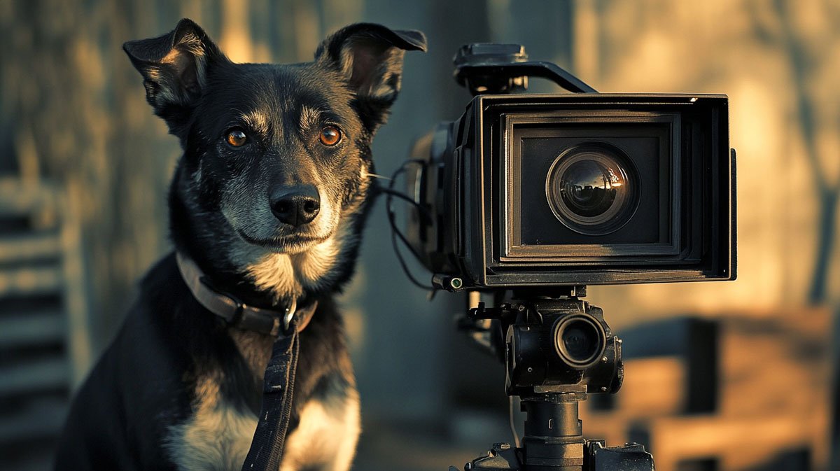 Dog with video camera