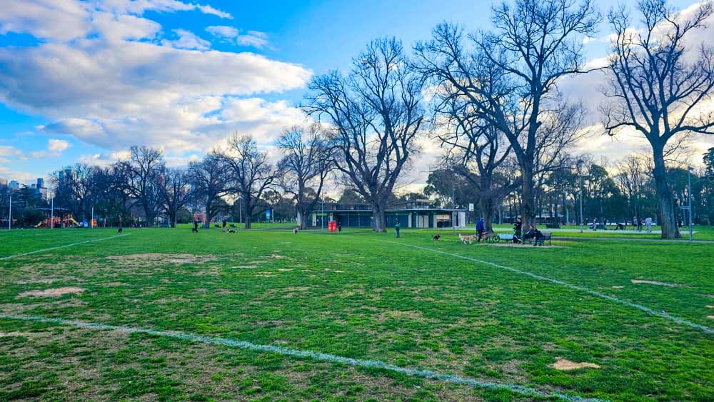 Edinburgh Gardens Off-Leash Area in Fitzroy North