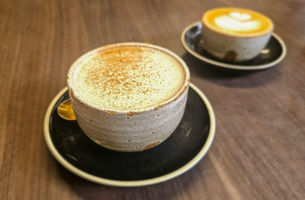 The Peacock Cafe coffee in South Yarra