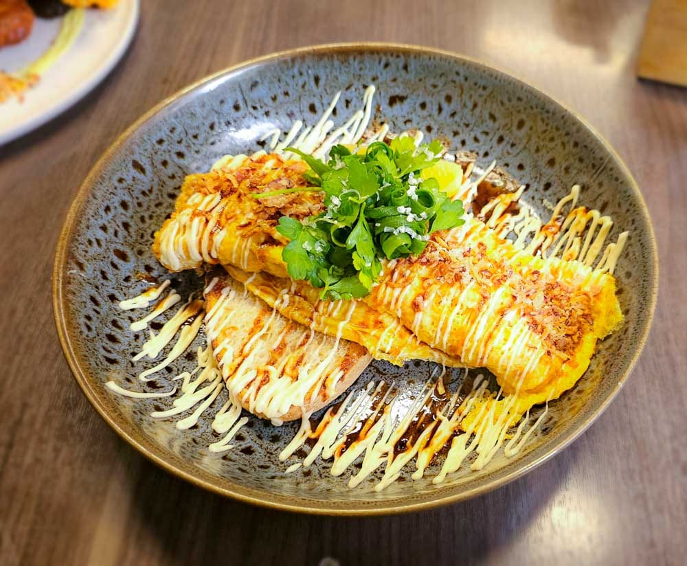 South Yarra, The Peacock Cafe Crab Okonomiyaki Omelette