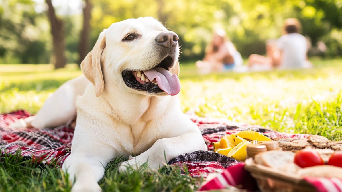 Dog picnic in Melbourne park